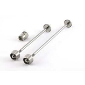 Pitlock Set 03 (Vorderrad-, Hinterrad) - Silber