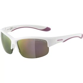Alpina FLEXXY YOUTH HR - white-purple / ceramic mirror pink