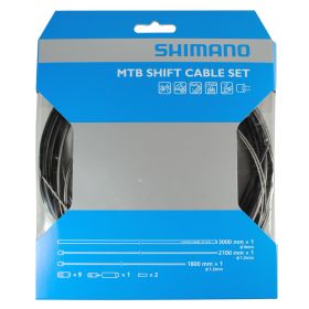 SHIMANO Schaltzug-Set MTB Edelstahl 1x1.800 mm/1x2.100 mm