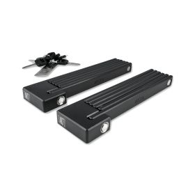 ACID Faltschloss RIGID PURE K100 TWIN PACK - Black