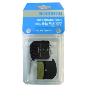 SHIMANO Scheibenbremsbelag H03A Resin mit Kühlrippen