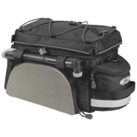 Norco Kansas Gepäckträgertasche (Klettverschluss) - Schwarz/Silber