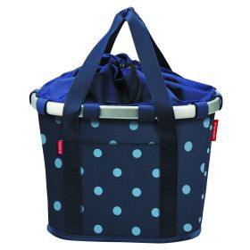 KLICKFIX BIKEBASKET MIXEDDOTS BLUE