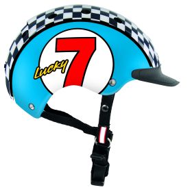 Casco MINI2 Lucky 7 blau - blau 7 Dekor