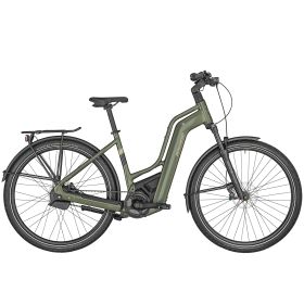 Bergamont E-Horizon Premium Pro Belt Amsterdam - shiny khaki green
