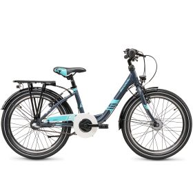 S'COOL chiX Wave steel ltd 20 Zoll 3-Gang - Dark Grey/Aqua