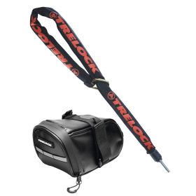 TRELOCK Anschließkette ZR 355 inkl. Satteltasche 6mm - Schwarz